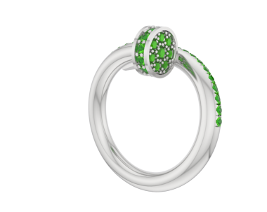 Beyaz arka planda izole takı halkası