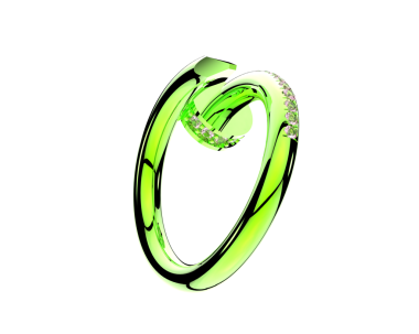 3D görüntüleme yeşil numara 7 beyaz zemin üzerinde izole