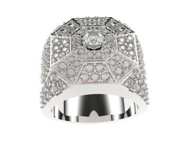 Alyans beyaz arkaplanda izole edilmiş..