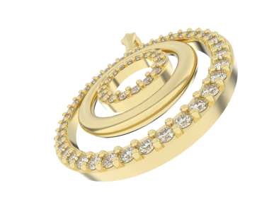 Pırlantalı altın nişan yüzükleri