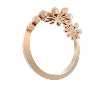 Beyaz arka planda altın mücevher, 3 boyutlu..