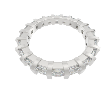 Beyaz arka planda izole edilmiş yuvarlak bilezik. 3D görüntüleme - illüstrasyon