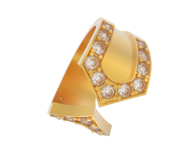 Beyaz arka planda izole edilmiş altın elmas