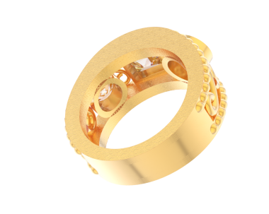 Beyaz arkaplanda alyanslar 3 boyutlu.