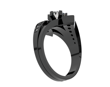 Metal saplı 3 boyutlu kol saati. 3d oluşturma