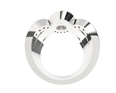 Beyaz arka planda alyanslar. 3 d