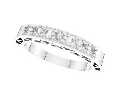 Elmas alyansla beyaz elmas