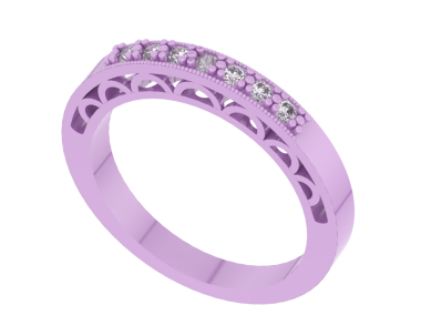 Beyaz arka plan üzerinde izole elmas alyans