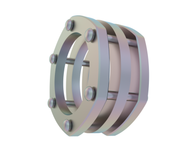 soyut metal spiral şekil
