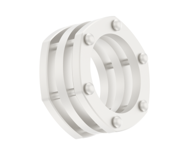 gerçekçi metal borular beyaz arkaplanda izole.