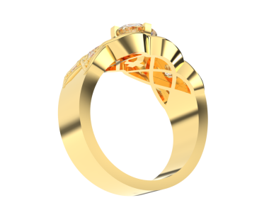 Pırlantalı altın yüzük