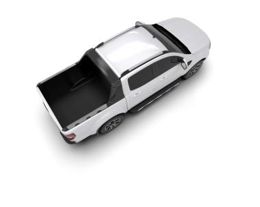 3 boyutlu bir pikap. 3 boyutlu bir kamyonet. 3 boyutlu beyaz.