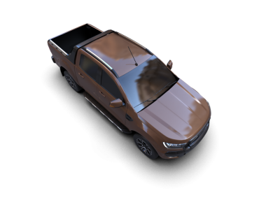 araba siyah arkaplanda izole edildi