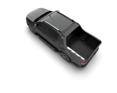 siyah modern araba - 3 boyutlu illüstrasyon