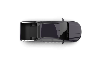 Siyah arka planda izole edilmiş siyah bir araba.