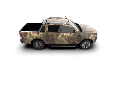 modern araba beyaz arka planda izole edildi. 3 boyutlu çizim - illüstrasyon