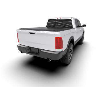 Beyaz arka planda modern araba pikap kamyonu