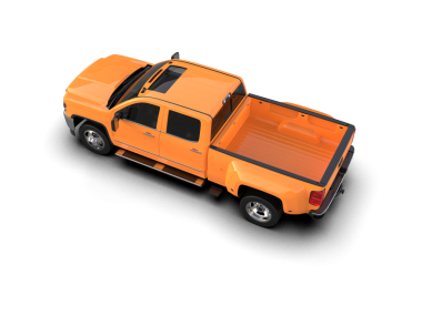 Modern turuncu kamyonet izole edilmiş. yüksek kaliteli resimleme