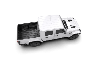 Beyaz arka planda izole edilmiş beyaz çizgili bir arabanın 3 boyutlu görüntüsü