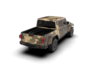 Modern arazi aracı arka planda izole edildi. 3 boyutlu resimleme