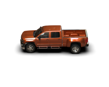 Beyaz arkaplanda kırmızı pikap