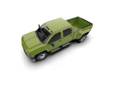 modern yeşil araba kırpma yolu ile beyaz arkaplanda izole