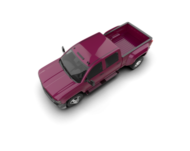 Pembe araba beyaz arka plan üzerinde izole