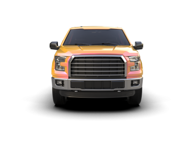 Altın rengi lüks pikap araba - ön manzara