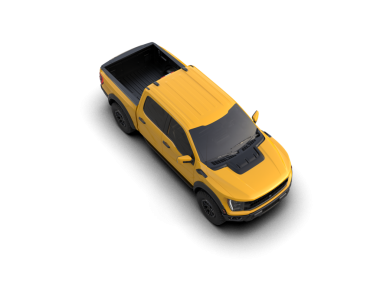 Sarı spor araba 3 d illüstrasyon