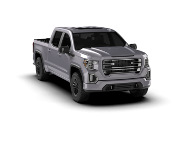 Siyah arka planda bir kamyonetin 3 boyutlu görüntüsü.