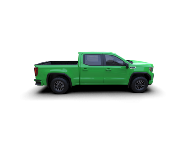 Siyah arka planda izole edilmiş yeşil araba. 3d oluşturma