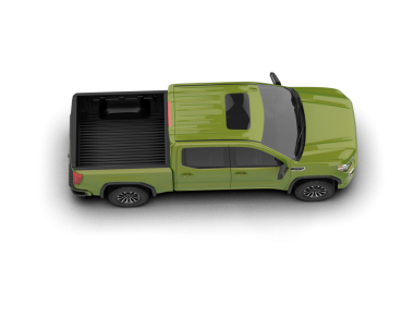 Yeşil modern arabanın yan görüntüsü