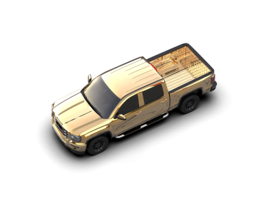 Stüdyonun arka planında izole edilmiş eski bir arabanın 3 boyutlu görüntüsü