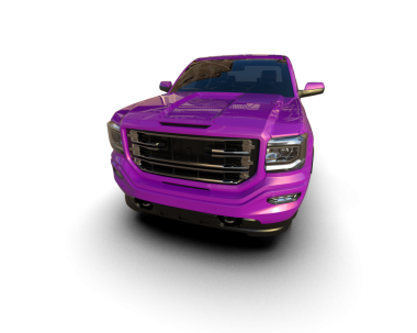 beyaz arka planda izole edilmiş mor lüks araba