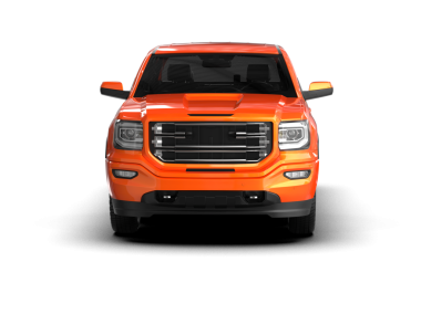 modern turuncu araba ön görünümü