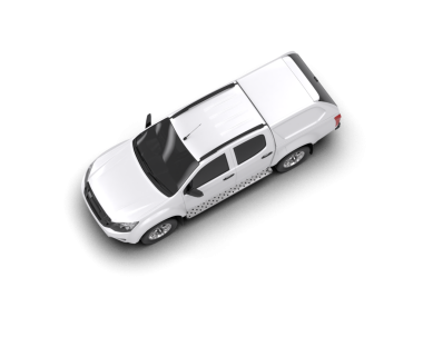 Beyaz arka planda bir araba. 3d illüstrasyon