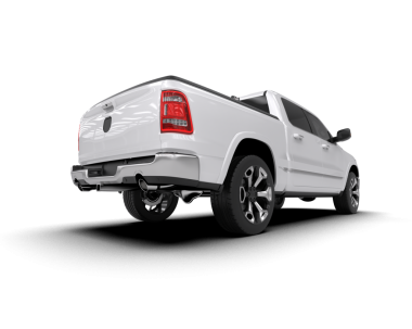 beyaz arkaplanda modern araba ön görünümü - 3d illüstrasyon - görüntüleme