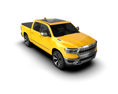 Arka planda sarı araba, gerçekçi illüstrasyon