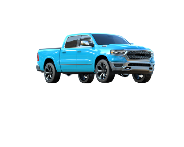 Beyaz stüdyo arka planında daha az genel bir kamyonetin 3 boyutlu görüntüsü.