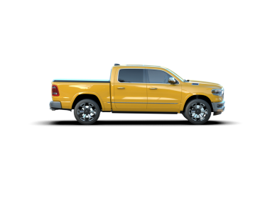 Beyaz arka planda modern bir kamyonet. 3d oluşturma