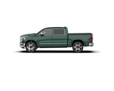 Yeşil kamyonet beyaz arka planda izole edilmiş. 3d oluşturma