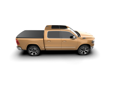 Beyaz arka planda pikapı olan kamyonet - 3 boyutlu