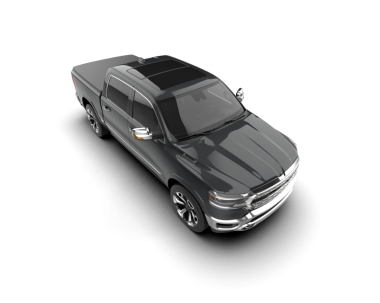 Beyaz arka planda izole edilmiş 3 boyutlu bir pikap.