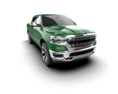 modern yeşil kamyon beyaz arkaplanda izole edildi