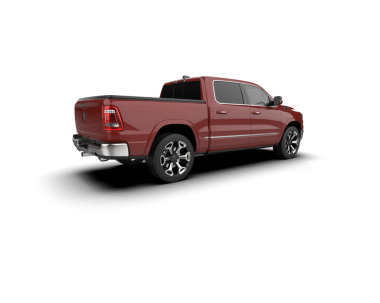 Beyaz sırtlı kırmızı kamyonet.