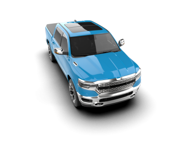 Modern bir arabanın arka planındaki araba.