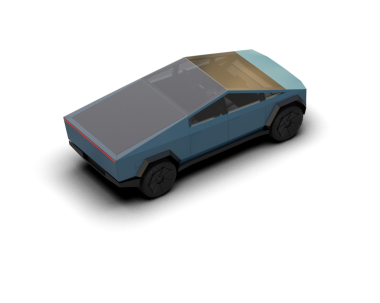 Beyaz arka planda 3 boyutlu araç izole edilmiş. 3d illüstrasyon.