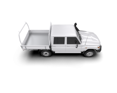 Beyaz arka planda modern küçük kamyon