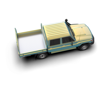 beyaz arkaplanda modern kamyon