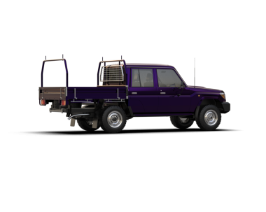 mor modern kamyonet beyaz arka planda izole edilmiş.